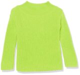 Amazon Essentials Girls Modern Wide-Neck Pullover Jumper 100% Cotton – Size 5 Years
