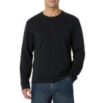 Amazon Essentials Mens Long-Sleeve 100% Cotton Henley Shirt