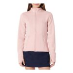 Amazon Essentials Womens Active Zip-through Sweat Jacket, Pink, XL