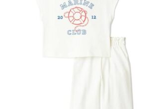 Amazon Essentials X Sofia Grainge Girls Cotton Tee Trousers