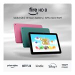 Amazon Fire HD 8, 8-Inch Display, 4GB/64GB, Black, with Ads