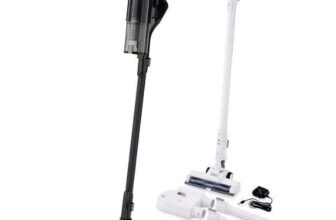Ambiano Cordless Cyclonic Stick Vacuum Cleaner – Black or White