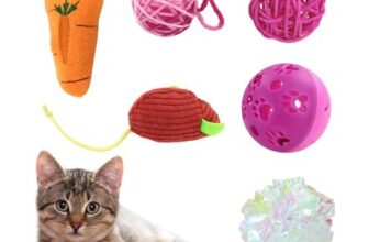 Andiker 6-Piece Cat Toy Set with Crinkle Balls