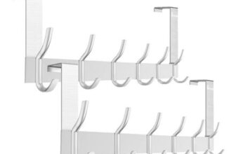 Anjuer 6-Hook Door Hooks, 20 Kg Max Load
