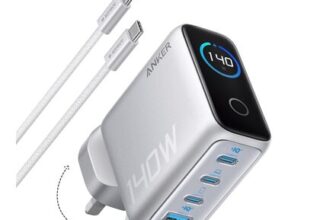 Anker 140W USB-C GaN Charger, 4-Port, Multi-Device Compatible