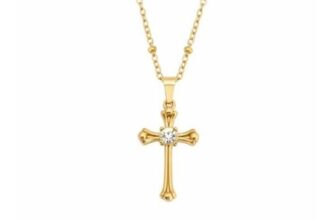 Antonella Cross Necklace – Silver or Gold