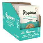 Applaws Tuna Fillet with Anchovy Wet Cat Food 12x70g