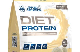 Applied Nutrition Diet Whey – High Protein Powder Supplement, Low Carb & Sugar, for Weight Management (1kg – 40 Servings)