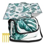 Aptliton 200×200 Cm Waterproof Picnic Blanket with Strap