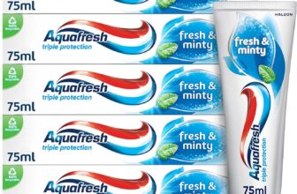 Aquafresh Toothpaste Triple Protection Fresh & Minty, 3 in 1 Protection, Pack of 5 x 75ml