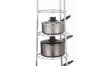 Argos Home 5 Tier Circular Chrome Pan Stand – Free C&C