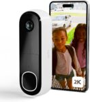 Arlo 2K HDR Video Doorbell, Wireless/Battery or Hardwired, 180 Ultra Wide Head-to-Toe View, Smart Motion Detection, Alarm Siren, Night Vision, 12x Zoom, Alexa, Award Winning