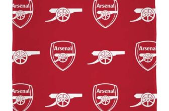 Arsenal FC Officially Licensed Fleece Throw Blanket Super Soft