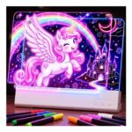 Aspoven LED Drawing Board for Children, Light-up Double Panel