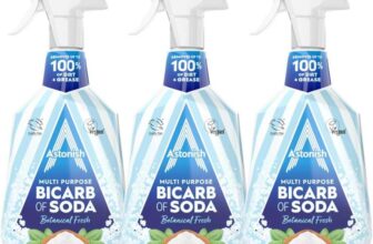 Astonish Bicarbonate of Soda Trigger Spray for Streak-Free Cleaning, Multi-Purpose, Plant-Based, 3 x 750ml