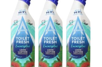 Astonish Toilet Fresh Gel – Removes 99.9% Bacteria – Removes & Prevents Limescale Multipack of 3 x 750ml