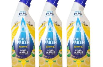 Astonish Toilet Fresh Gel – Removes 99.9% Bacteria – Removes & Prevents Limescale – Multipack of 3 x 750ml (Delayed Dispatch)