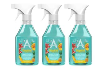 Astonish Vegan Disinfectant Spray- Ready to Use- Virus and Germ Killing – 3 x 550ml