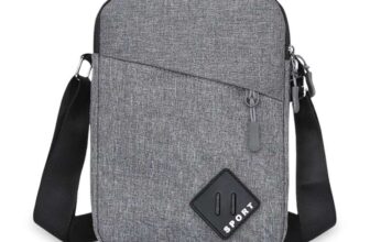Aucuu Mens Shoulder Bag, Oxford Crossbody Bag, Waterproof Mens Small Side Bag, Casual Black Blue Grey – Sold by Aucuu-EU / FBA