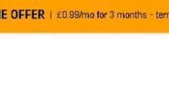 Audible £0.99 per month for first three months. New audible customers only.