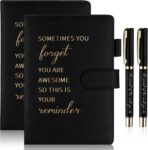 Augenstern 4 Pack Employee Appreciation Gifts Set Inspirational A5 Leather Notebooks Motivational Pens Coworker Thank You Gifts for Colleagues Employees Staff Nurse Teacher Team Gift