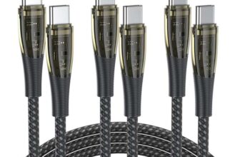 BENFEI 100W USB C to USB C Cable 3-Pack 3.3 Feet, Transparent Fast Charging Cable – BENFEI Direct GB FBA