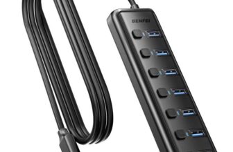 BENFEI USB 3.0 Hub 7-Port, Ultra-Slim Portable USB Splitter with 3.3ft Cable – Sold by BENFAI Direct / FBA