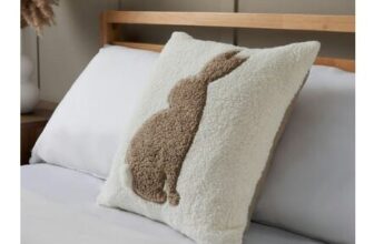 BHS Tufted Bunny Cushion, Natural, Free P&P Clubcard Price