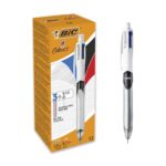 BIC 4 Colours Multifunctional Ballpoint Pen and HB Pencil Combo – Set of 12