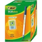 BIC Ecolutions Round Stic Pens (Box of 60) – Blue / Black £7.28