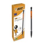 BIC Matic Original Mechanical Pencils, HB Leads with Eraser, Pack of 12