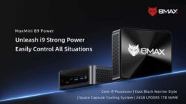 BMAX B9 Power Mini PC, Core i9-12900H, 24GB LPDDR5, 1TB NVMe SSD & Windows 11 – With Code – Sold by BMAX Factory Outlet Store