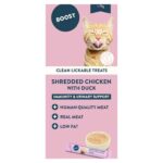BOOST Cat Treats Shredded Chicken Immunity and Urinary Support 5x15g – Clubcard Price