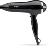 BaByliss Power Smooth Hair Dryer – Powerful and Lightweight, 2400W Fast Drying, Ionic for Frizz-Control, 3 Heat & 2 Speed Settings Plus Cool Shot, Black, 5736CU