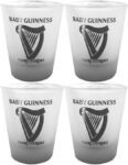 Baby Guinness Frosted Shot Glasses (Pack of 4) by Cocky Cocktails