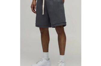 Baggy Fit Exposed Seam Loopback Short