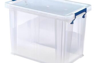 Bankers Box 18.5L Clear ProStore Stackable Boxes with Lids