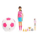 Barbie Roll and Reveal Soccer Player Doll with Accessories