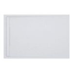 Bathstore 30mm White Slate Rectangular Shower Tray with Waste 1400 X 800mm