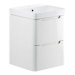 Bathstore Amalfi 2 Drawer White Wall Hung Cloakroom Basin Unit
