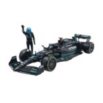 Bburago Mercedes AMG Petronas W14 Lewis Hamilton 44 2023 – Realistic 1:24 Scale Model Car and Lewis Hamilton Figure