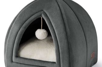 Bedsure Cat Cave Bed Indoor – Flannel Hooded, 40x40cm Sold by Bedsure Comfy Pet / FBA