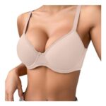 Beige Underwired Push-up Balconette Bra 40B