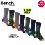 Bench Mens 7 Pair Pack Tirton Comfort Dress Socks Using Code