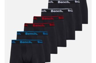 Bench Mens Seven Pack Jacquard Waistband Boxer Shorts Black