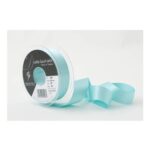Berisfords Double-Face Poly Satin Ribbon, New Turq, 25mm