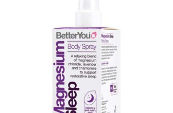 BetterYou Magnesium Sleep Body Spray, Made with Zechstein Magnesium Chloride and Essential Oils, Magnesium Supplement