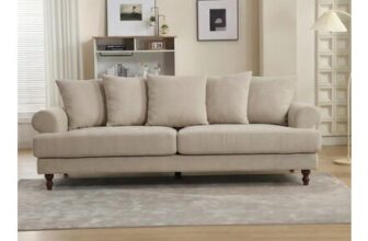 Biba Freddy 3 Seat Chenille Sofa
