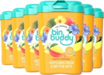 Bin Buddy Bin Freshener Deodoriser Powder (Happy Mango) Pack of 6 x 450g
