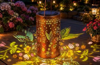 Birthday Gifts for Women Unique,Colorful Hummingbird Solar Lantern ,Hanging Presents for Mum Nan Grandma Her,Garden Ornaments Outdoor for Patio Lawn Yard